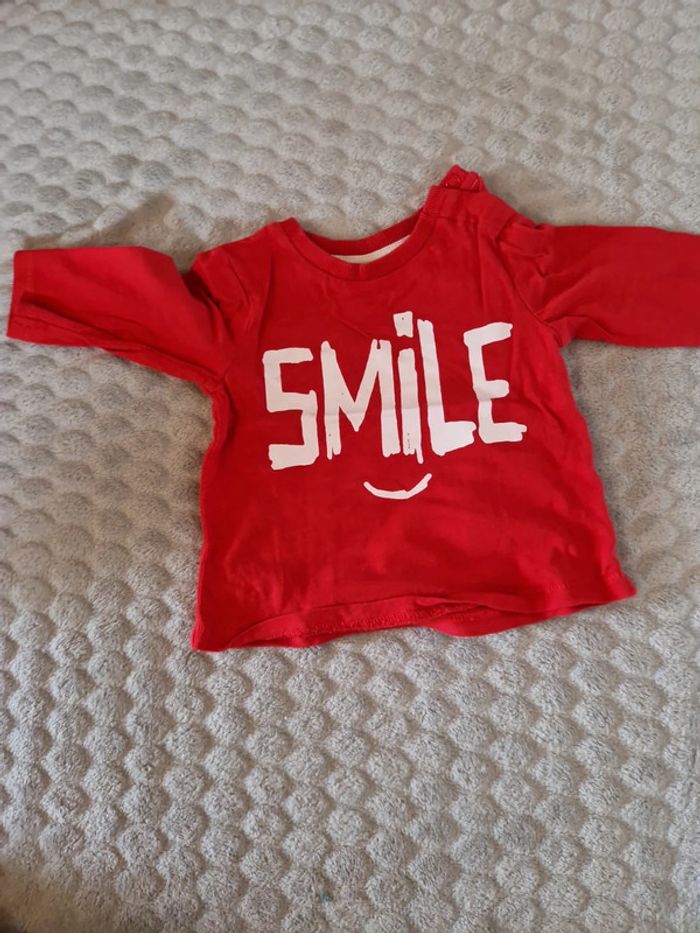 Lot t shirt manche longue bébé 6 mois - photo numéro 5