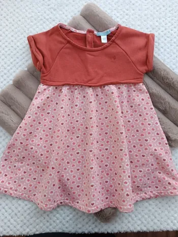 🔸Robe Manches Courtes Fille - Obaibi 24 mois🔸