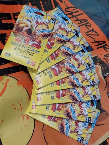 8 Boosters Blisters One Piece Card Game | OP15-EB04 – Aventure sur l'Île de Dieu | Scellés | Français