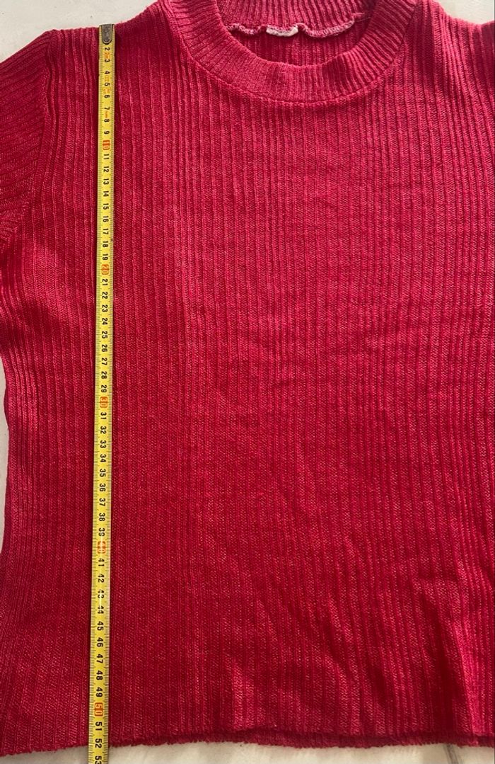 Tee-shirt rouge cerise - photo numéro 5