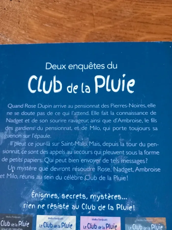 Le club de la pluie au pensionnat des mystères. - photo numéro 2