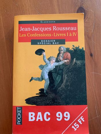 Les confessions de JJ Rousseau