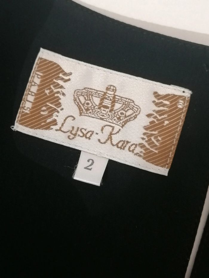 Haut noir esprit fête Lysa kara T2 - photo numéro 3