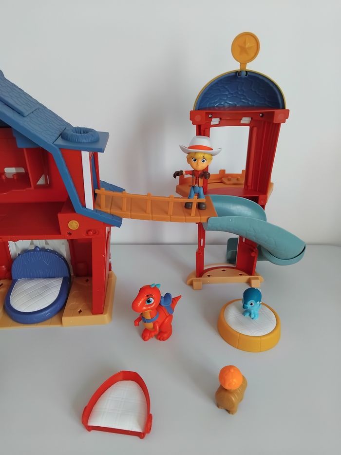 DINO RANCH Ferme Cabane Jon et Blitz  Dinosaure Complet  🦖 - photo numéro 3