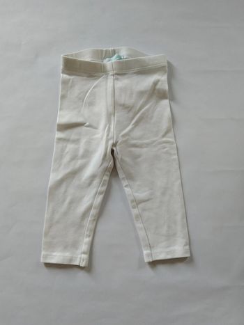 legging blanc uni okaidi fille 6 mois