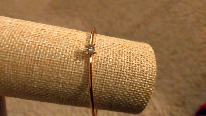 Bracelet doré avec cristal, femme - photo numéro 6