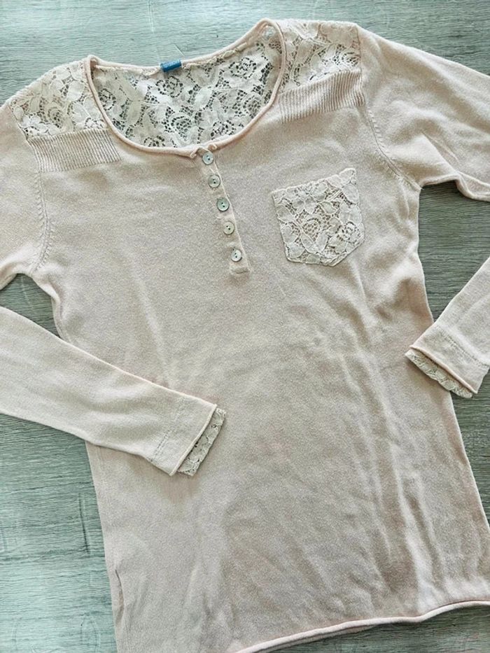 Lot tee shirts et pull - girly - fille 10 ans - photo numéro 4