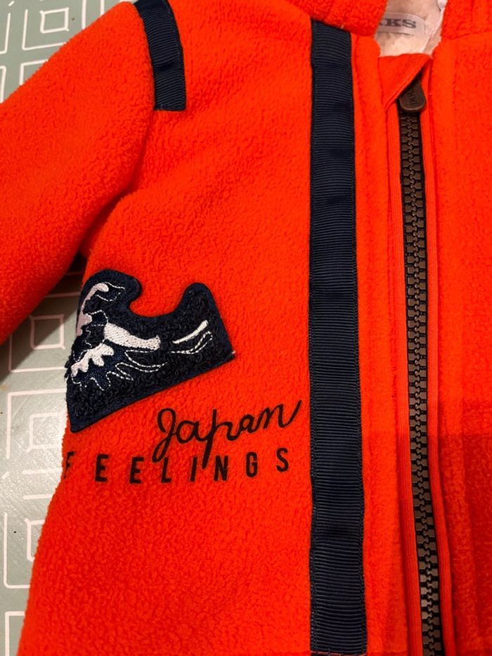 Veste Polaire orange IKKS enfant - photo numéro 4