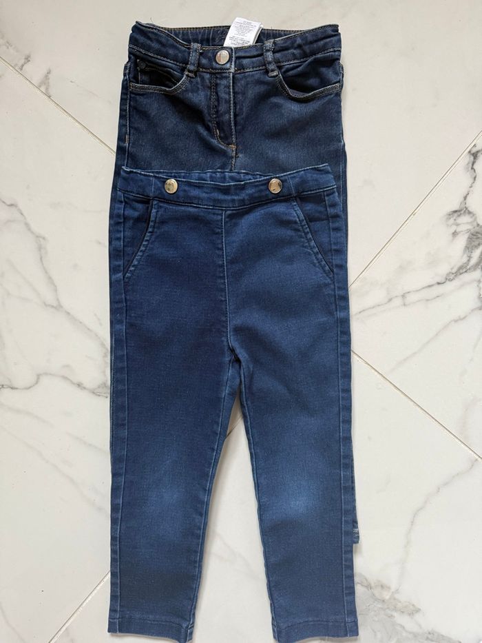 Lot de 2 jeans Jacadi fille – taille 4 ans