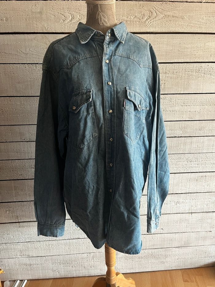 Belle chemise en jean vintage y2k taille L