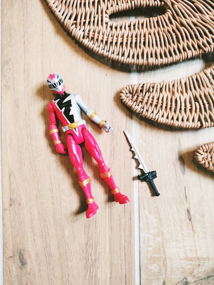 🙅Power rangers dino fury figurine du ranger rouge avec son épée marque Hasbro