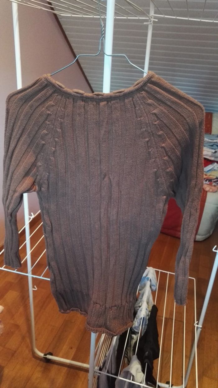 Pull marron - photo numéro 3