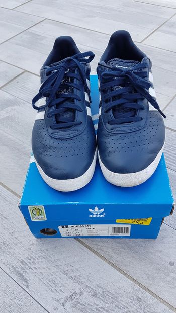 Baskets bleu marine Adidas T38 2/3