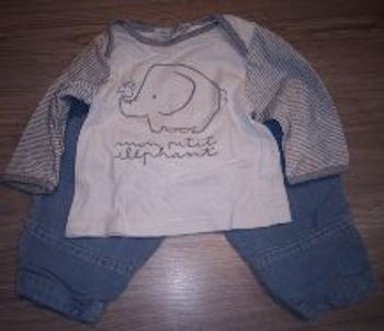 Ensemble 6 mois pantalon velours