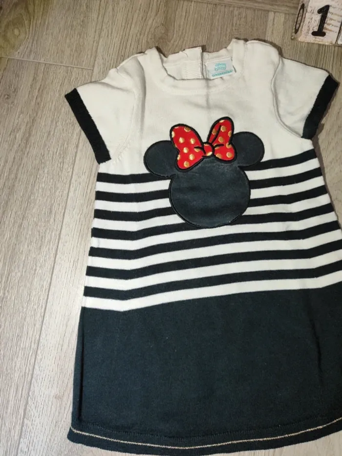 Robe manches courtes en tricot Minnie. 12 mois - photo numéro 2