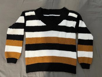 Pull tricolore en laine