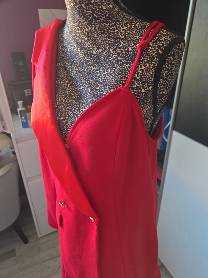 Blazer Rouge Original  de chez Shein en taille L - photo numéro 9