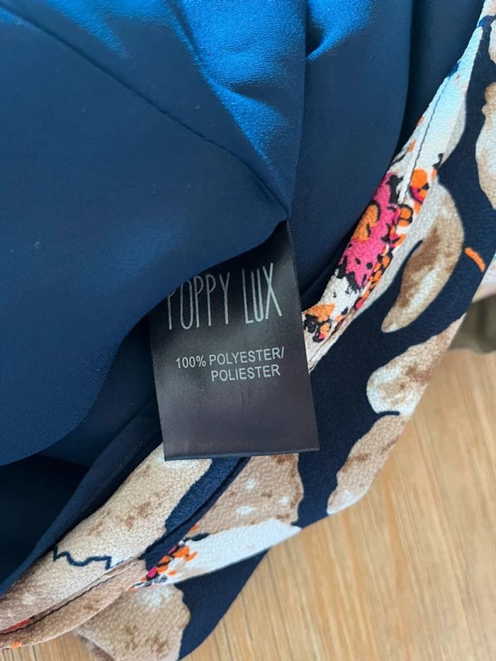 Débardeur Poppy Lux bleu marine - Taille 40 - Comme neuf Coquelicot fleur - photo numéro 5