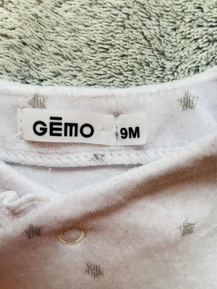 Pyjama velours, fille, 9 mois - photo numéro 3