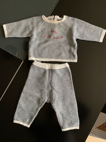 Ensemble marinière Bout’chou 3 mois