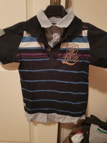 Polo manches courtes bleu marine