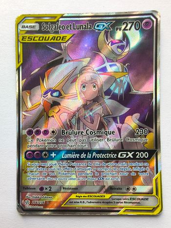 Carte Pokémon Solgaleo et Lunala GX - 216/236