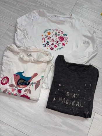 Lot 3 tee shirts manches longues