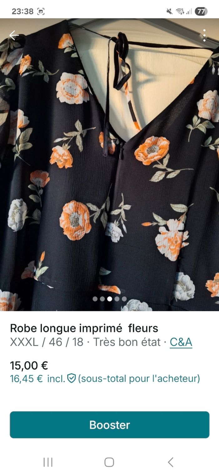 Robe mi longue imprimé - photo numéro 5