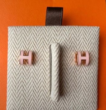 Boucles d'oreilles Hermès mini pop H neuves