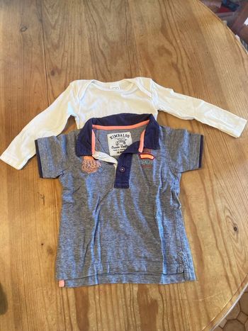 T-shirt bébé 18 mois lot de 2