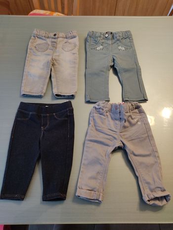Lot de 4 pantalons 6 mois