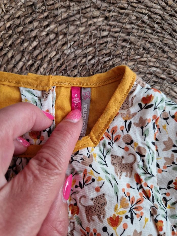 Joli tee-shirt manches courtes Orchestra taille 9 mois - photo numéro 4