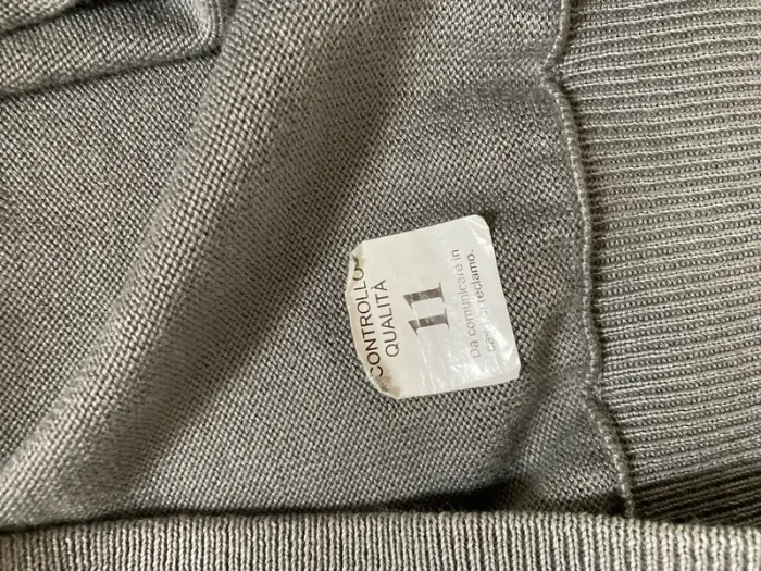 Magnifique gilet long gris || della ciana || 100% coton || made in Italy - photo numéro 6