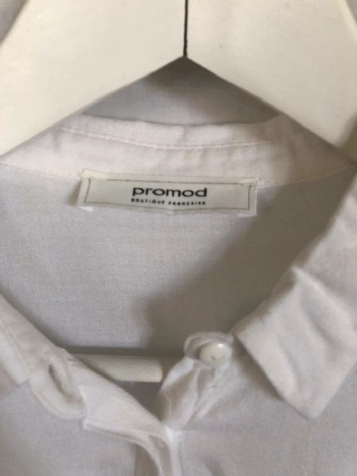 Chemise blanche manches longues dentelle Promod taille 36 38 très bon état - photo numéro 17