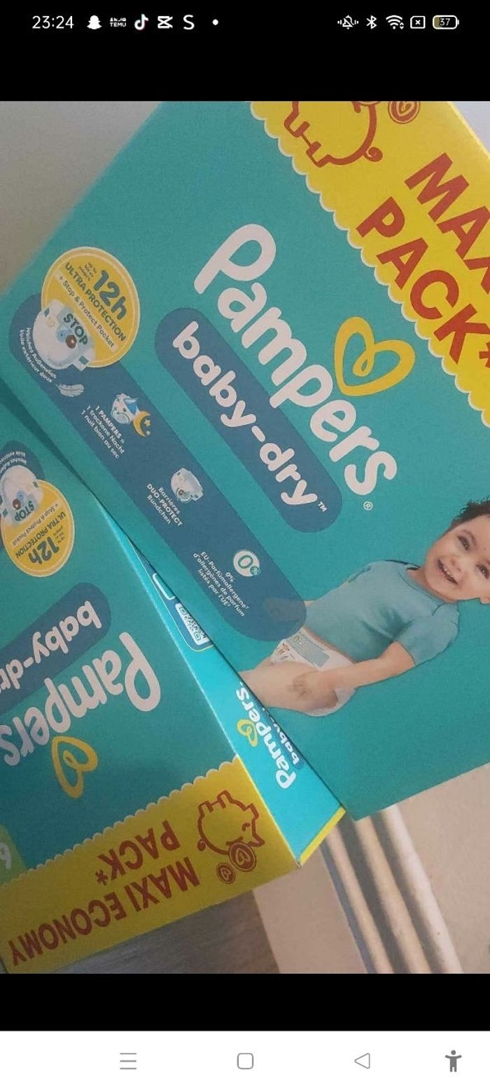Cartons de couches pampers taille 6 - photo numéro 3