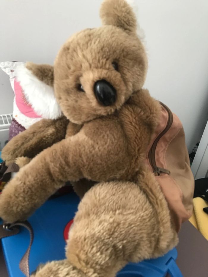 Sac a dos peluche koala vintage