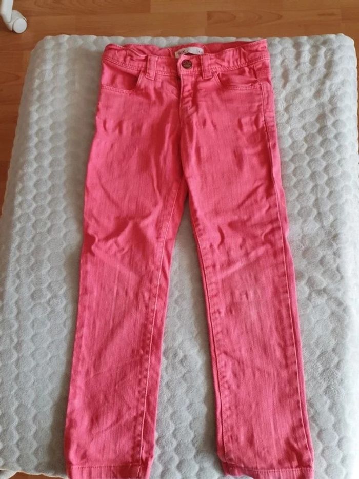 Pantalon jean rose fille