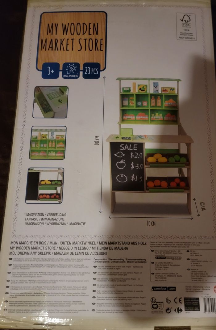 Jeu mon marché en bois - photo numéro 3