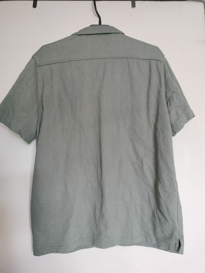 Chemise homme en coton kaki - photo numéro 3