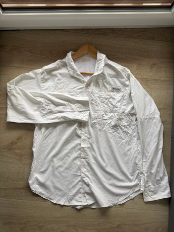 Chemise Columbia PFG Omni-Shade Blanche - Manches Longues - Taille S