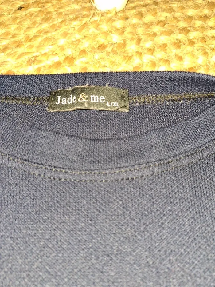 Pull oversize bleu marine - photo numéro 2