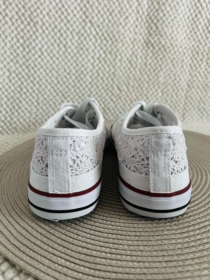 Baskets basses en toile et macramé taille 38 Kiabi - photo numéro 3