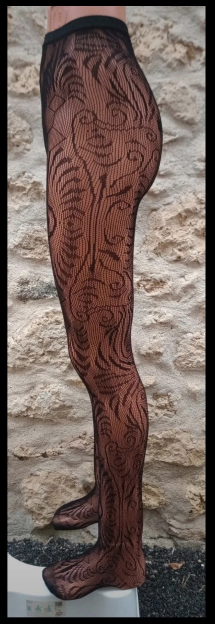 Collant résille motif fantaisie - photo numéro 4