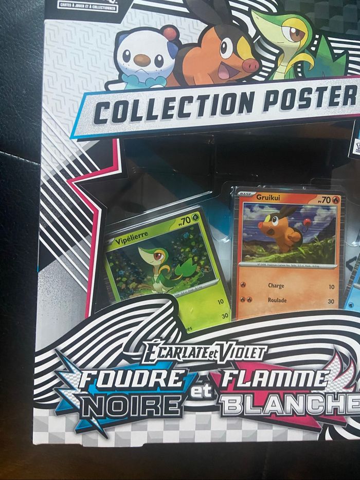 Coffret poster flamme blanche et foudre noire reconditionné - photo numéro 2