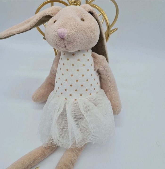 Peluche doudou lapin danseuse doré tutu Maison du monde - photo numéro 2
