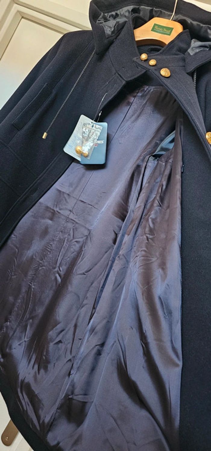 Manteau Caban Laine Saint James Taille 40 - photo numéro 8