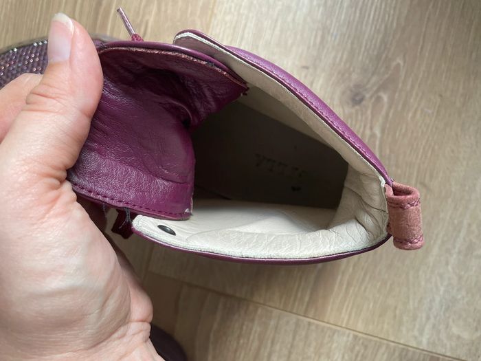Baskets montantes Le Silla bordeaux à strass - photo numéro 10