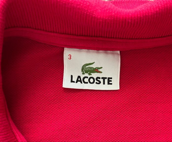 Polo lacoste rouge homme Taille M parfait état - photo numéro 6