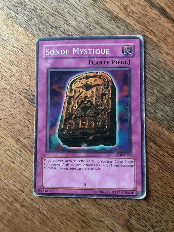 Carte Yu-Gi-Oh! Sonde mystique SDP-F021 1996