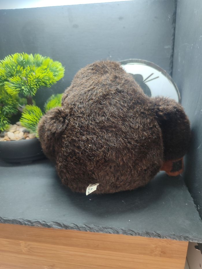 peluche Plush singe vintage marron banane cp colmar scratch Brun Gorille PE0306 - photo numéro 2